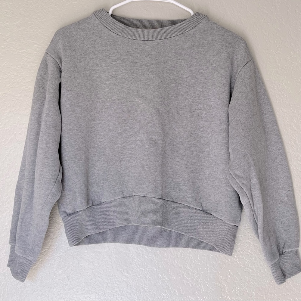 Everlane Cropped Crew Neck Sweatshirt